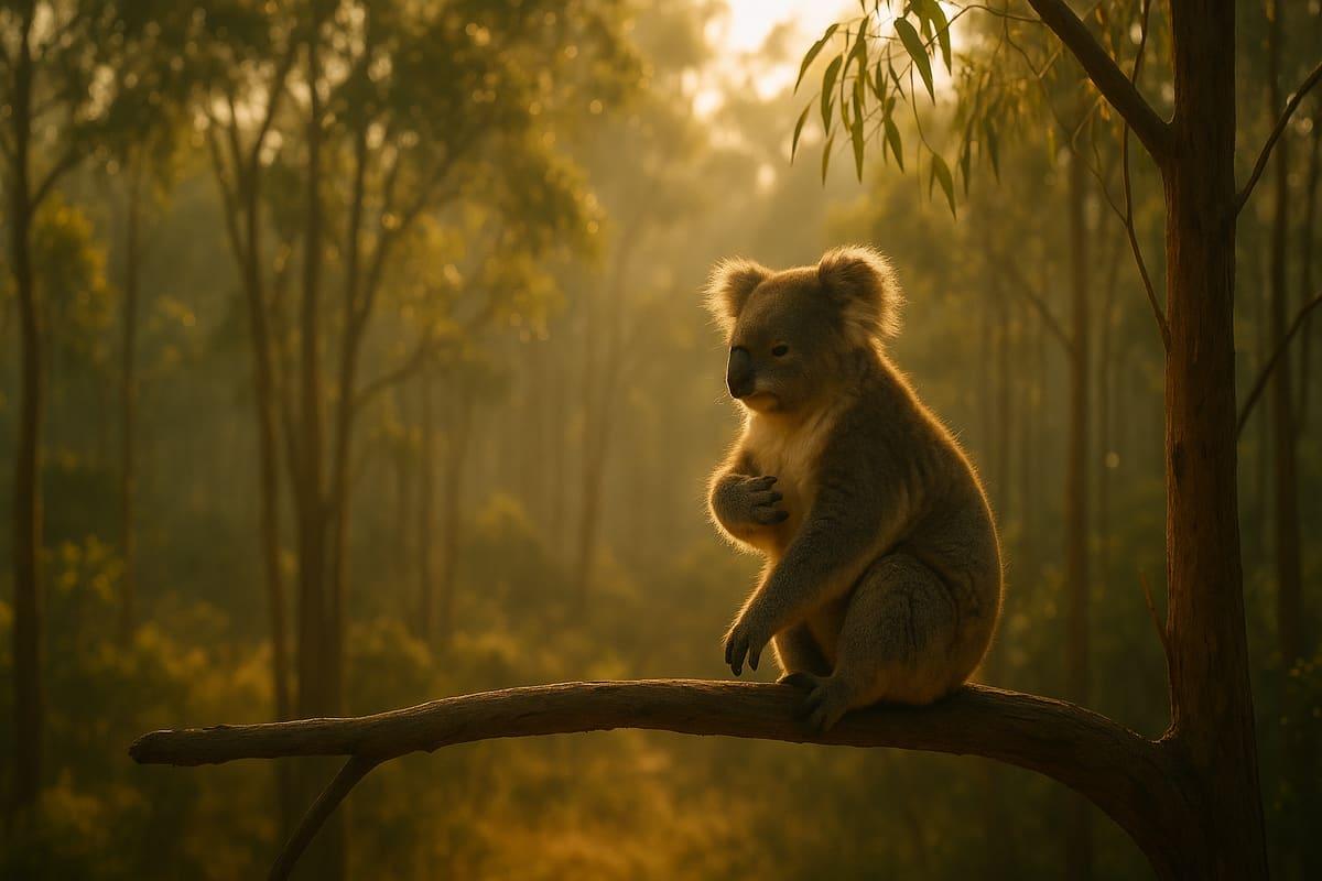 Почесать живот коале