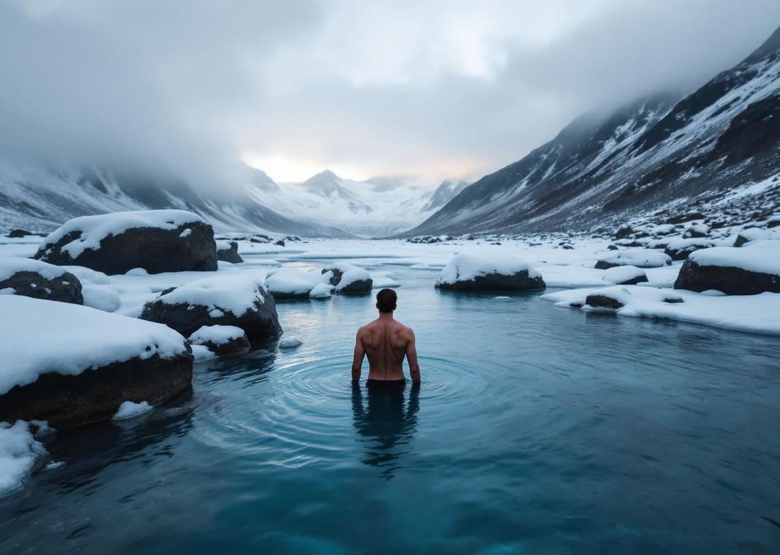 Купание в ледяной воде