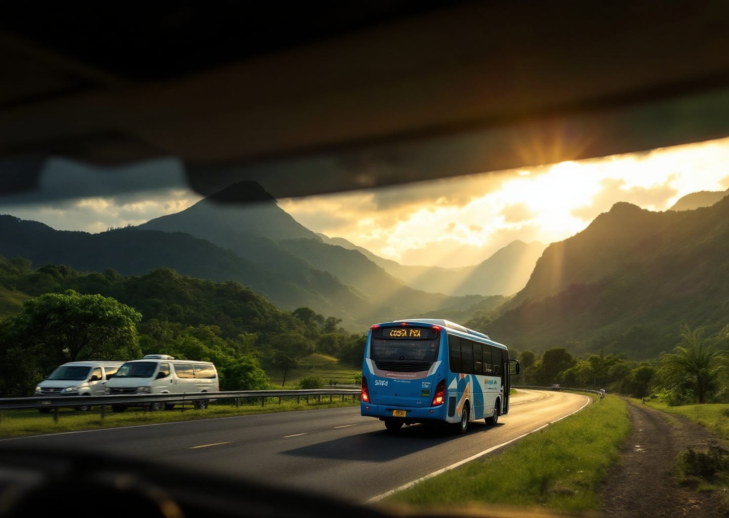 Costa Rica shuttle bus scenic
