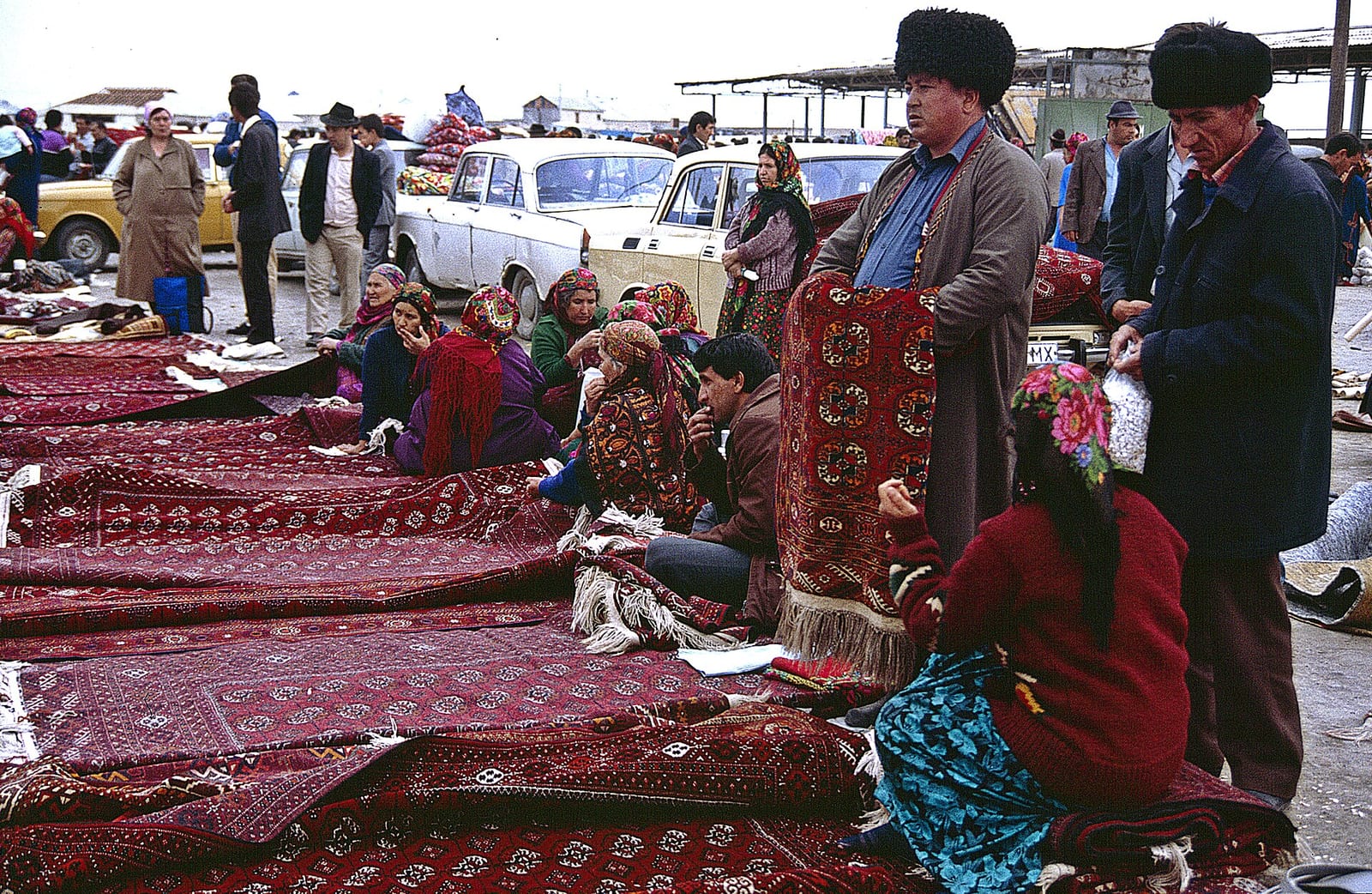 Turkmen carpet market Ashgabat