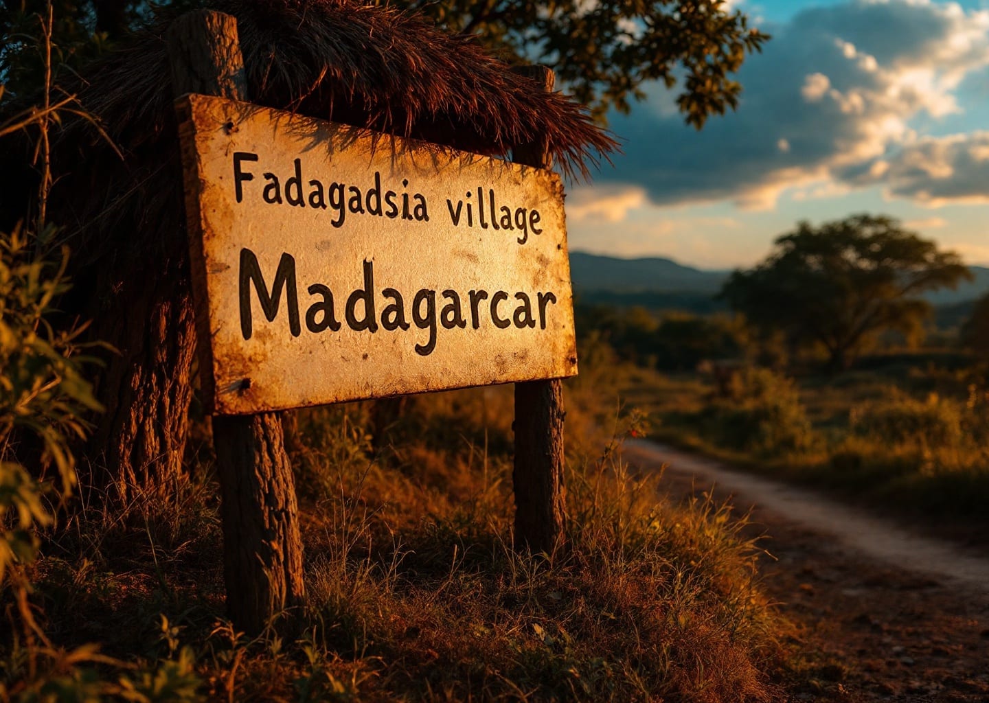 Madagascar village fady sign