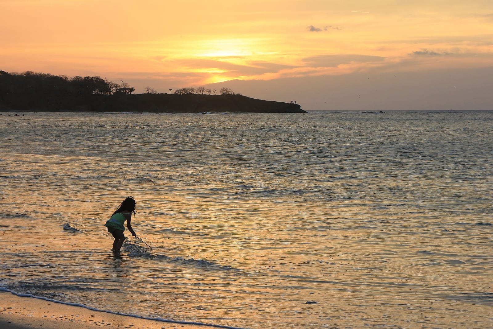 Costa Rica beach sunset