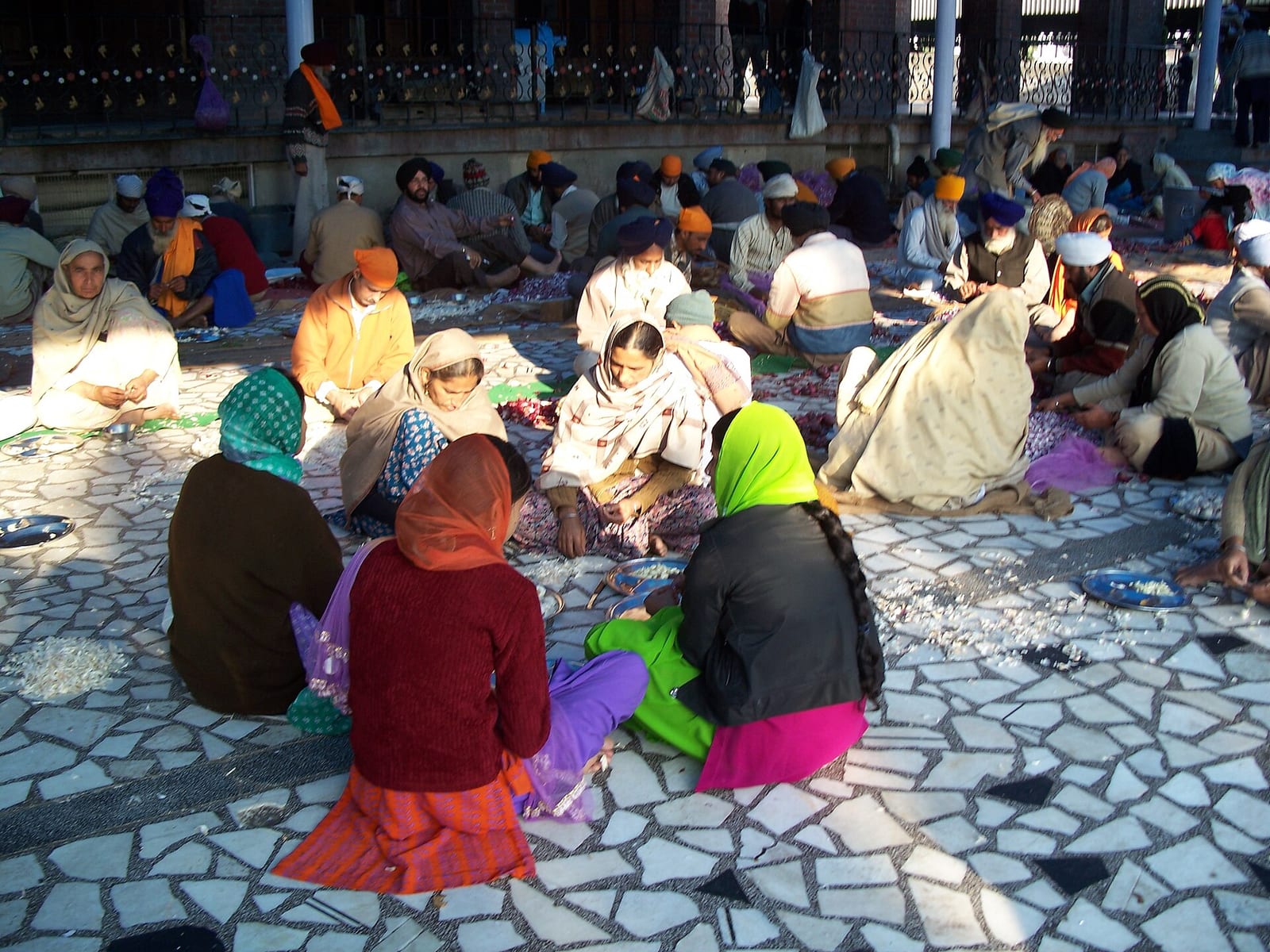 Langar food preparation at Golden Temple