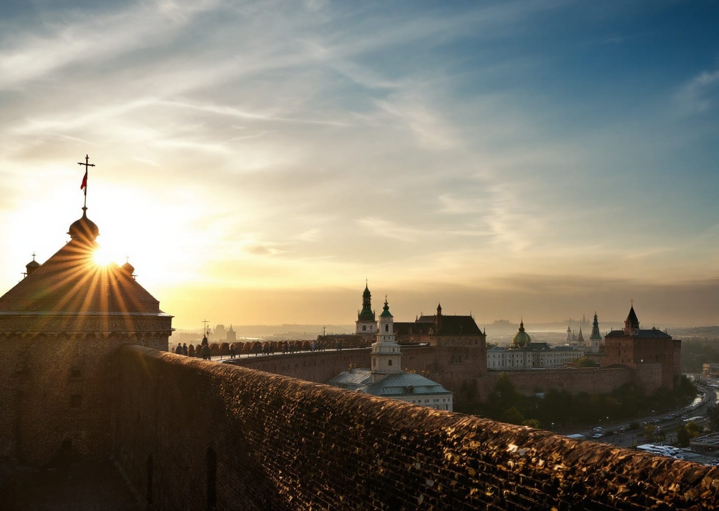 Smolensk fortress wall walkway