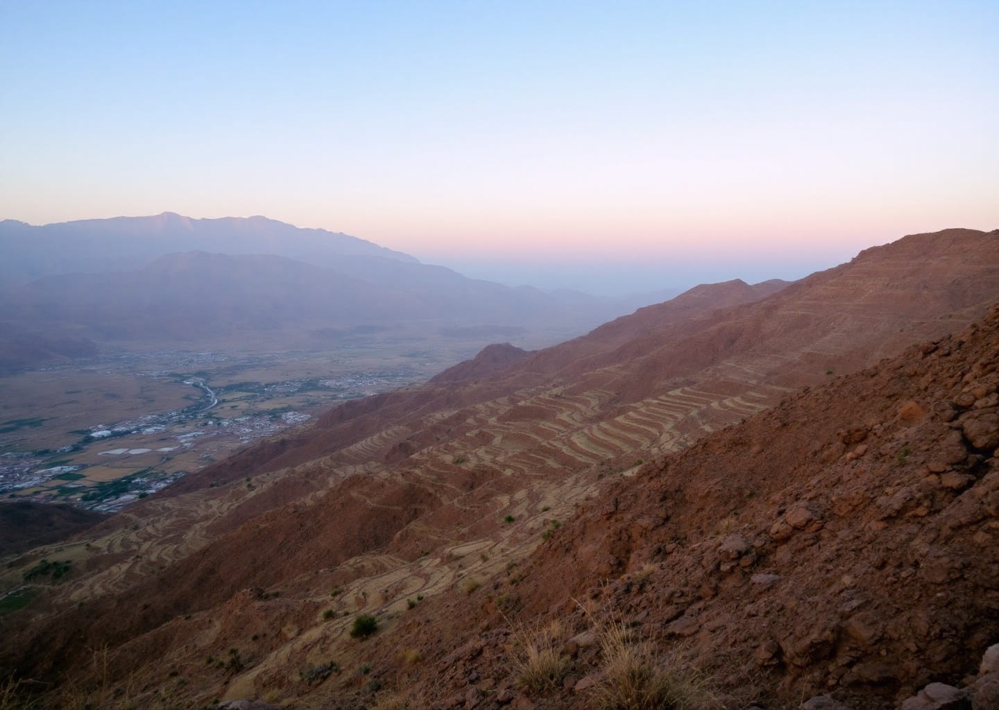Jebel Haraz terraced fields view