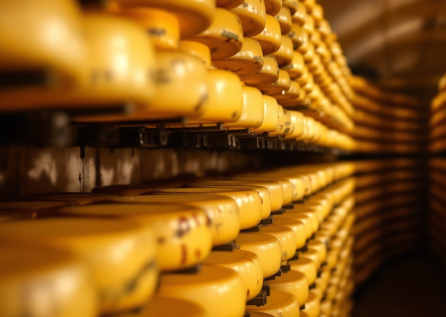 Cheese cellar aging Comté