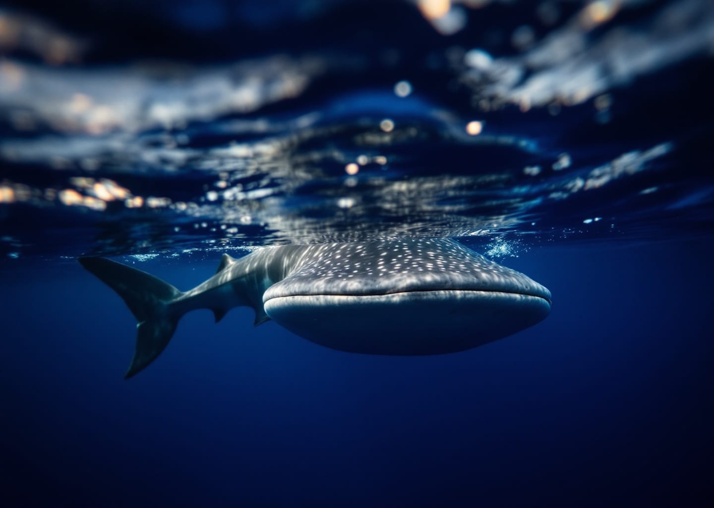 Whale shark swimming Nosy Be