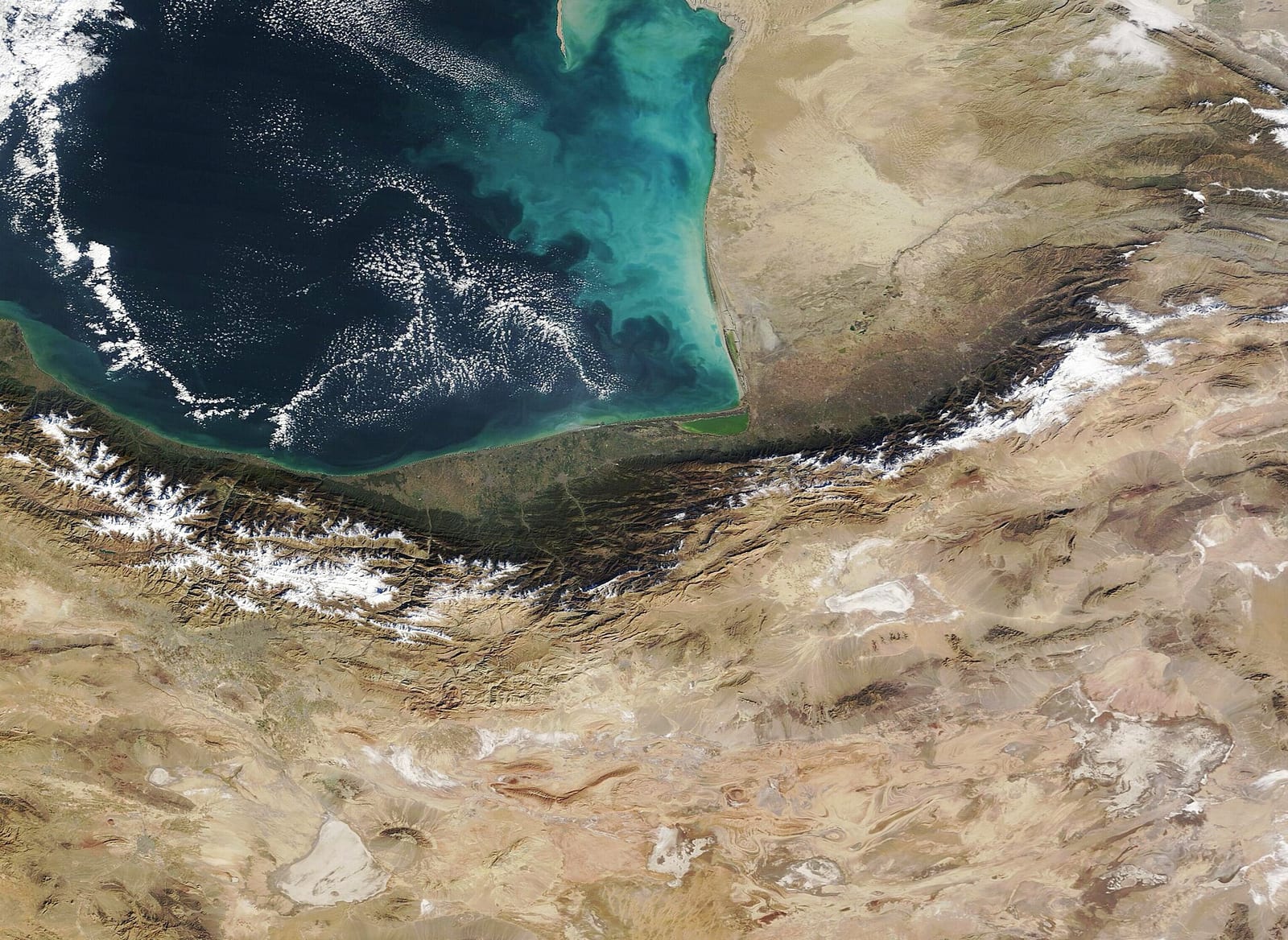 Caspian Sea coastline Turkmenistan
