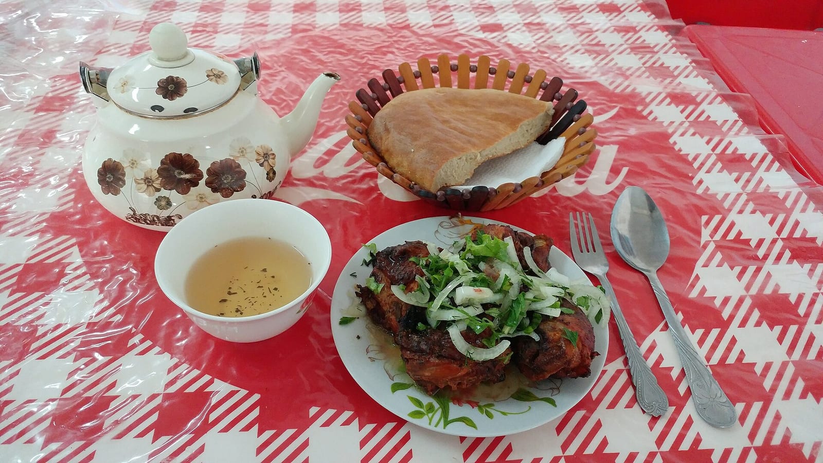 traditional Turkmen bread bazaar