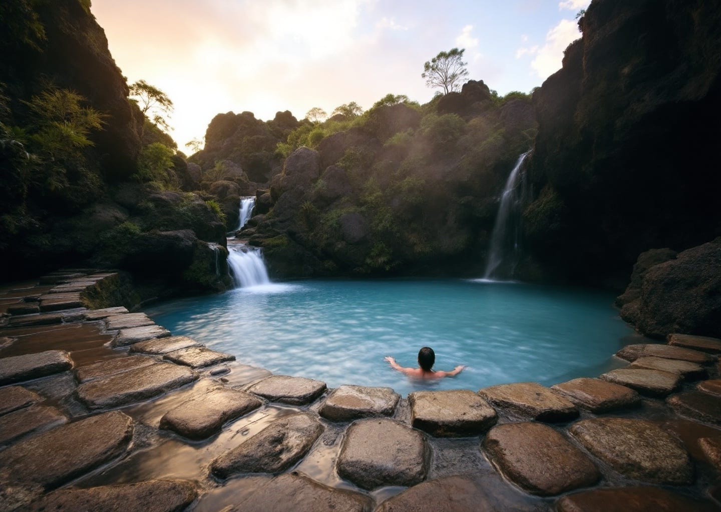 Free thermal springs La Fortuna Costa Rica